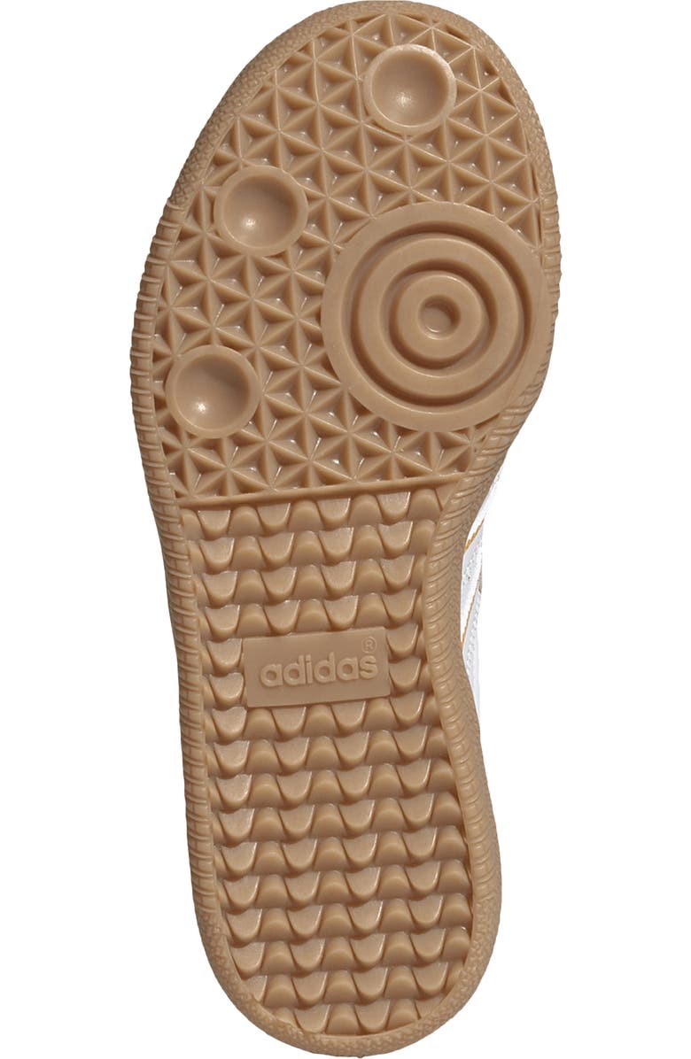 adidas Kids' Samba Sneaker, Alternate, color, Crystal White/ Crew Yellow