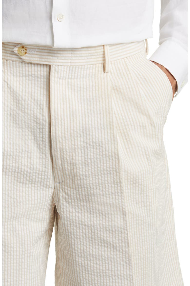 Seersucker Shorts, Alternate, color, TAN