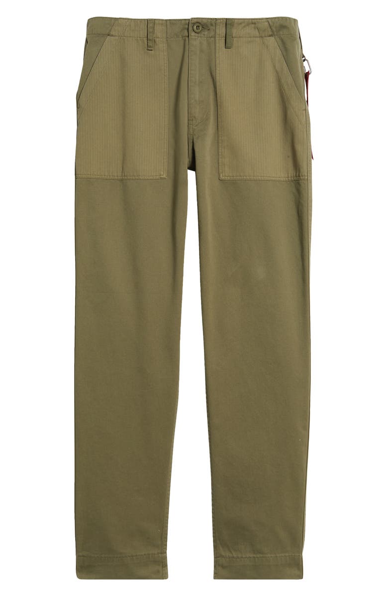 Alpha Industries Fatigue Cotton Pants, Alternate, color, Green