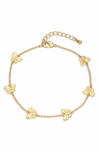 Winged Seranade 18k Gold Plate Butterfly Bracelet