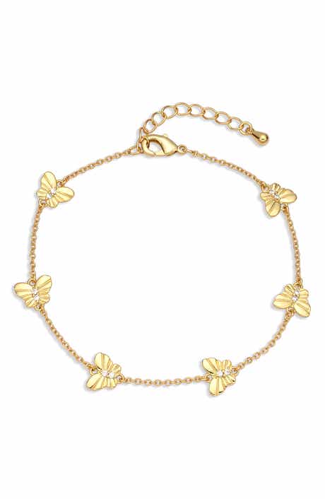 Winged Seranade 18k Gold Plate Butterfly Bracelet