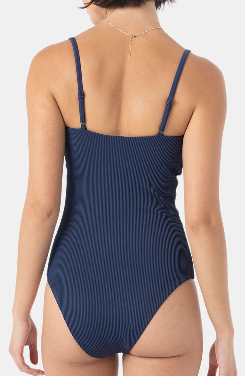 Roxy Love Rib One-Piece Swimsuit, Alternate, color, Mood Indigo