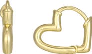 Adornia Heart Hoop Earrings