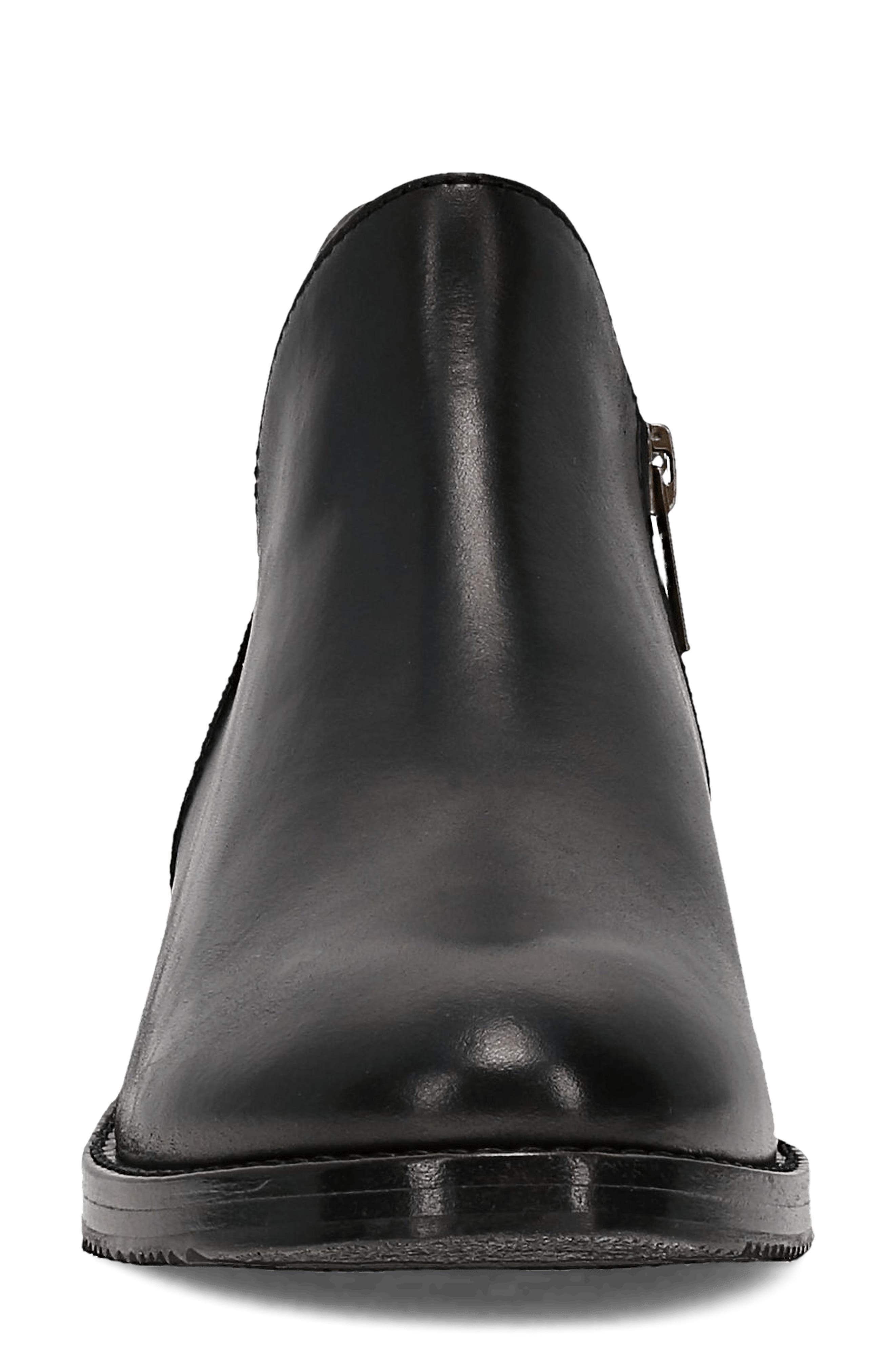 Melissa Leather Bootie, Alternate, color, BLACK