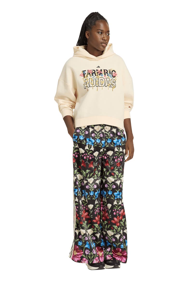 FARM Rio Wide Leg Pants, Alternate, color, BLACK/CREAM WHITE/CRAFT GREEN