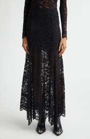 Rabanne Scalloped Lace Maxi Skirt