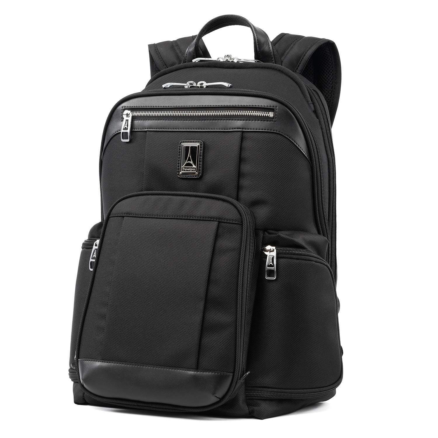 TRAVELPRO Platinum Elite Business Laptop Backpack, Fits up to 17.5 Inch Laptop, Main, color, Shadow Black