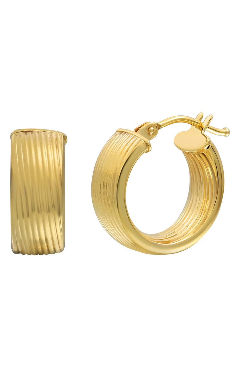 Bony Levy 14K Gold Textured Hoop Earrings, Main, color, 