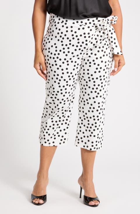 Sash Waist Capri Pants