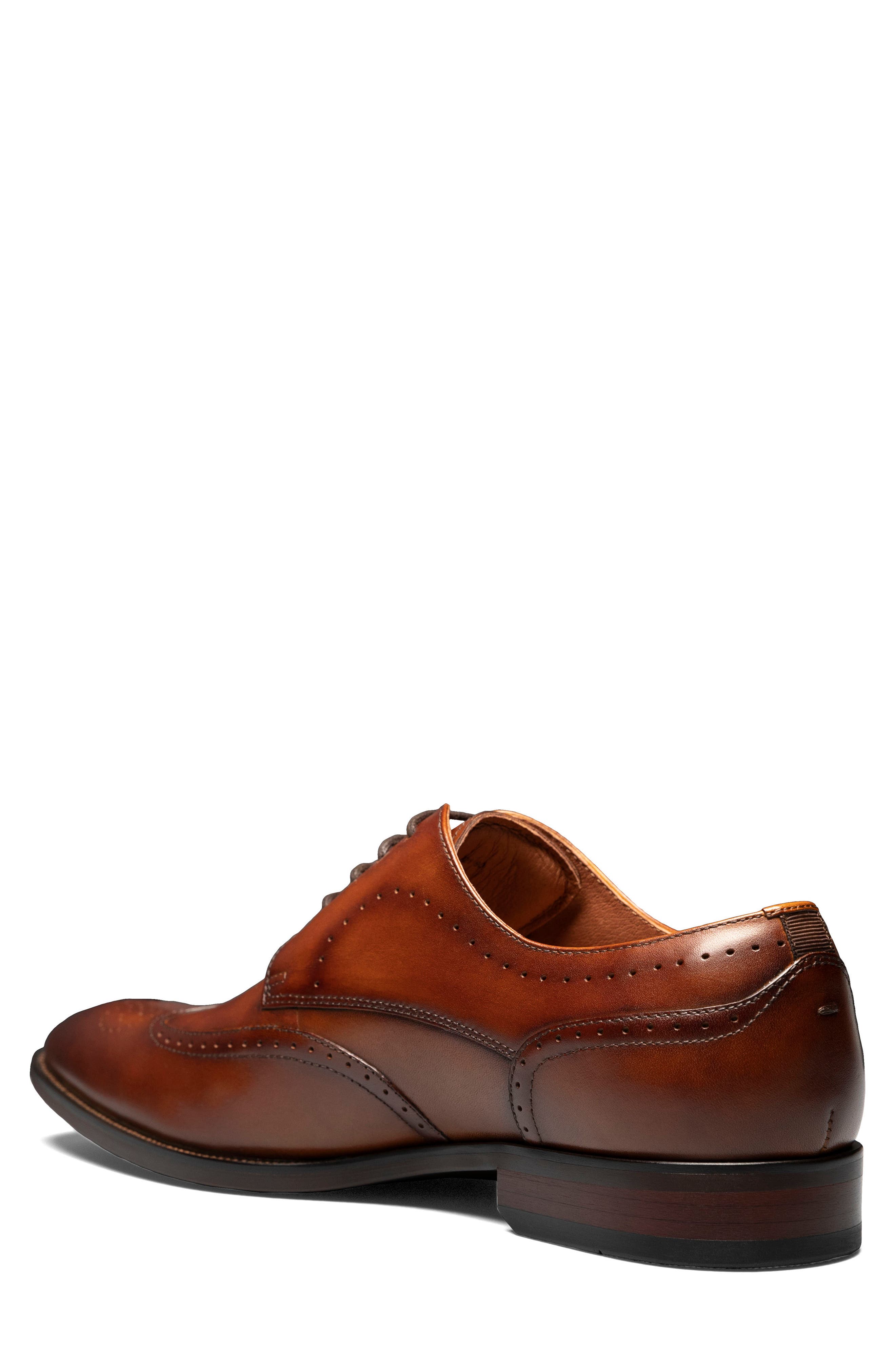 Florsheim Sorrento Wingtip, Alternate, color, Cognac