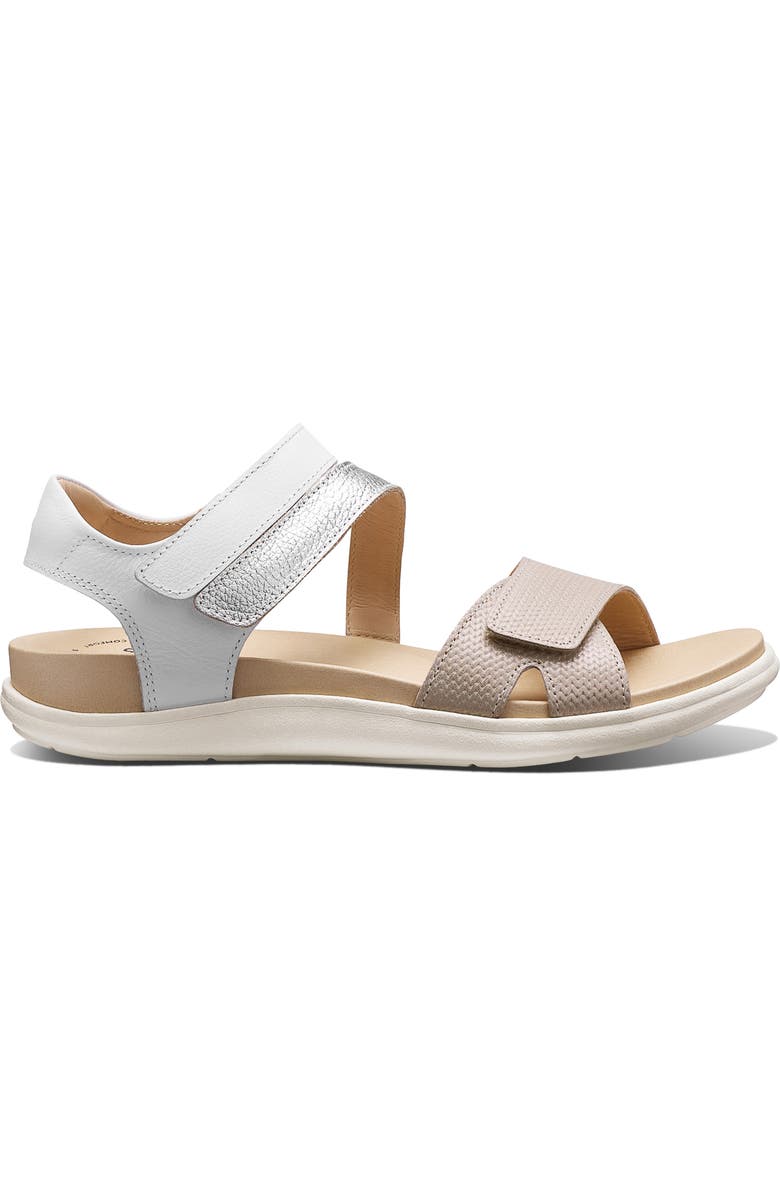 Samuel Hubbard Capri Sandal, Alternate, color, Textured Pearl Leather