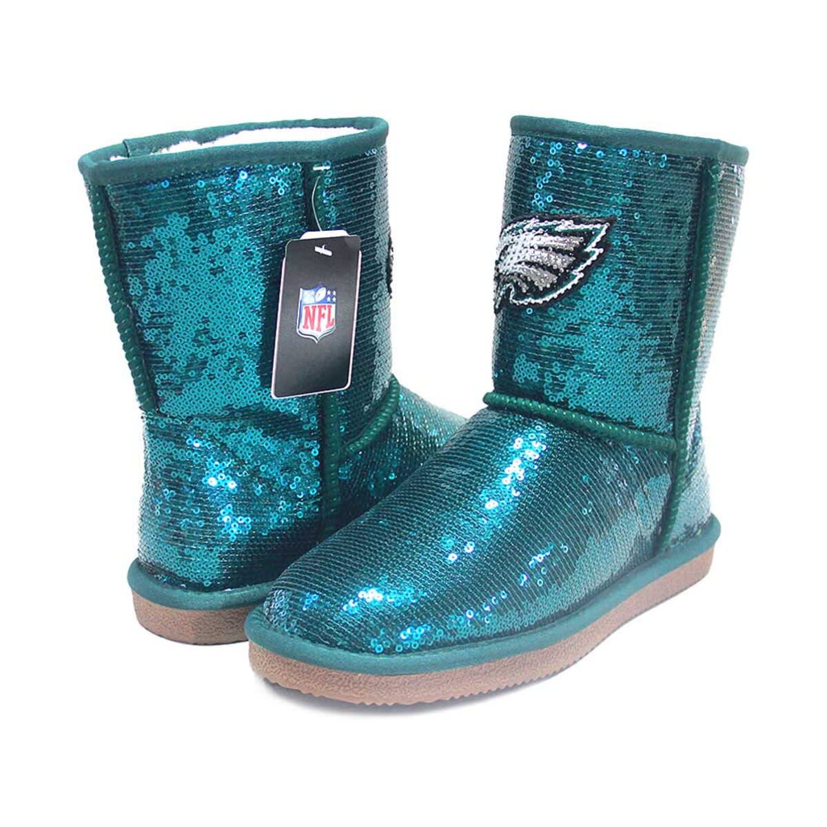 CUCE Women's Cuce Philadelphia Eagles Sequin Boots, Alternate, color, 