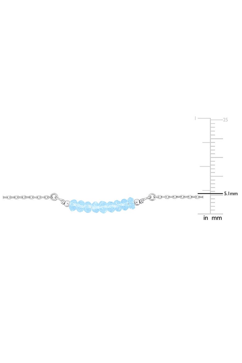 Sky Blue Topaz Earrings & Necklace Set, Alternate, color, BLUE