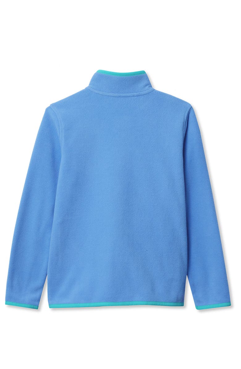 Lands' End Kids Fleece Full Zip Jacket, Alternate, color, Sky/Ceramic Blue
