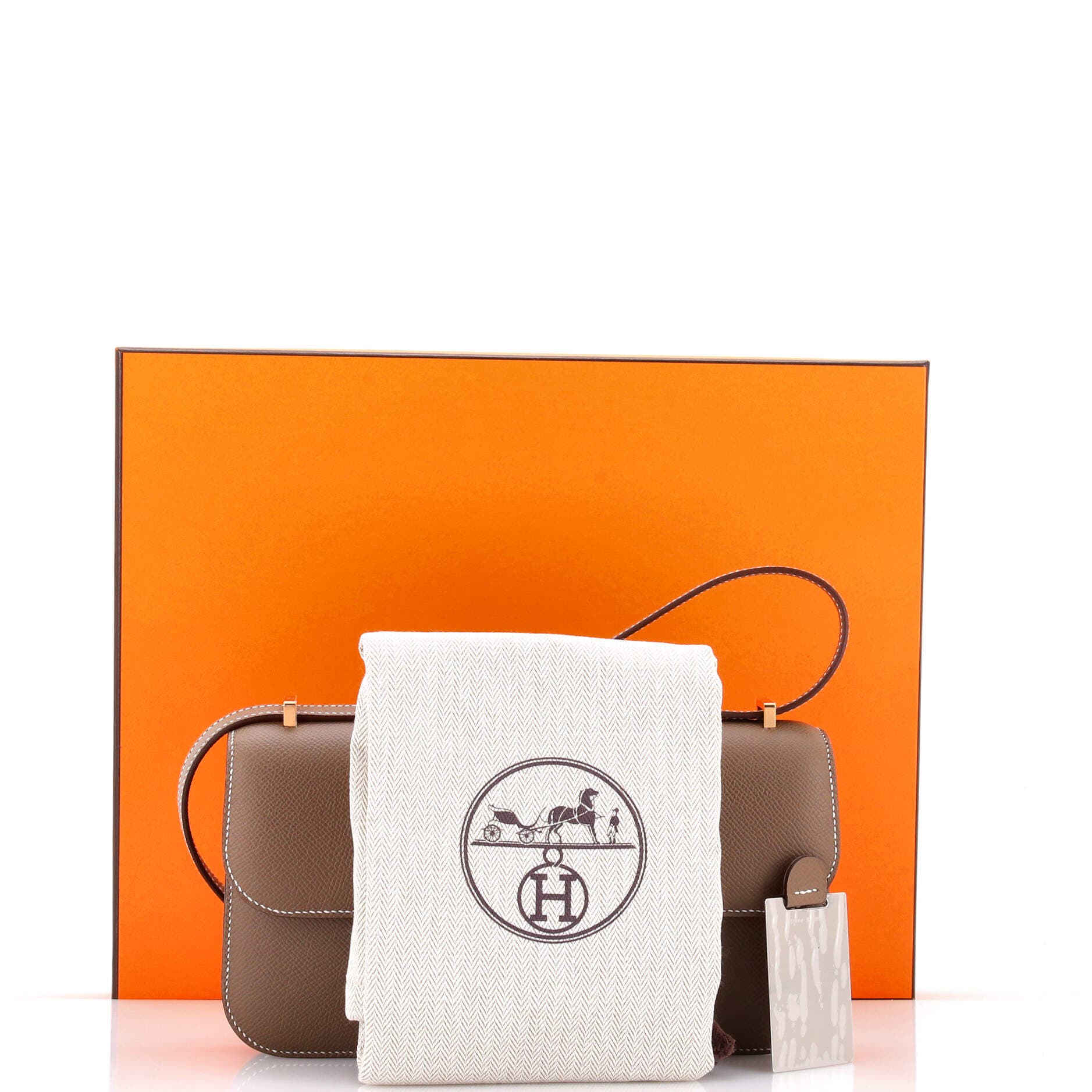 Pre-Owned Hermes Constance Elan NM Bag Epsom 25, Alternate, color, Etoupe