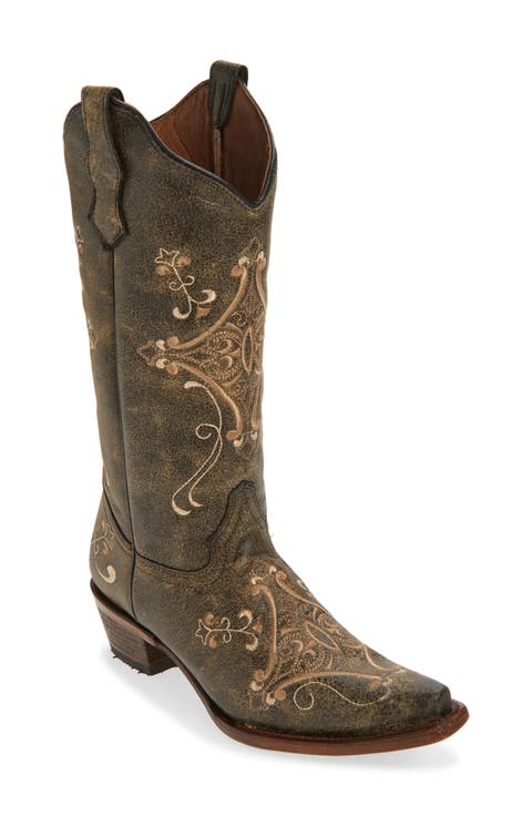 Embroidered Western Boot (Women)