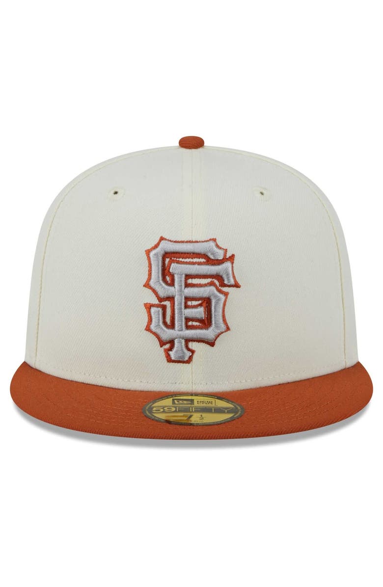 New Era Men's New Era Cream/Orange San Francisco Giants 59FIFTY Fitted Hat, Alternate, color, 