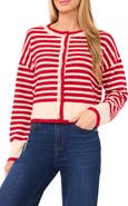 CeCe Stripe Cardigan