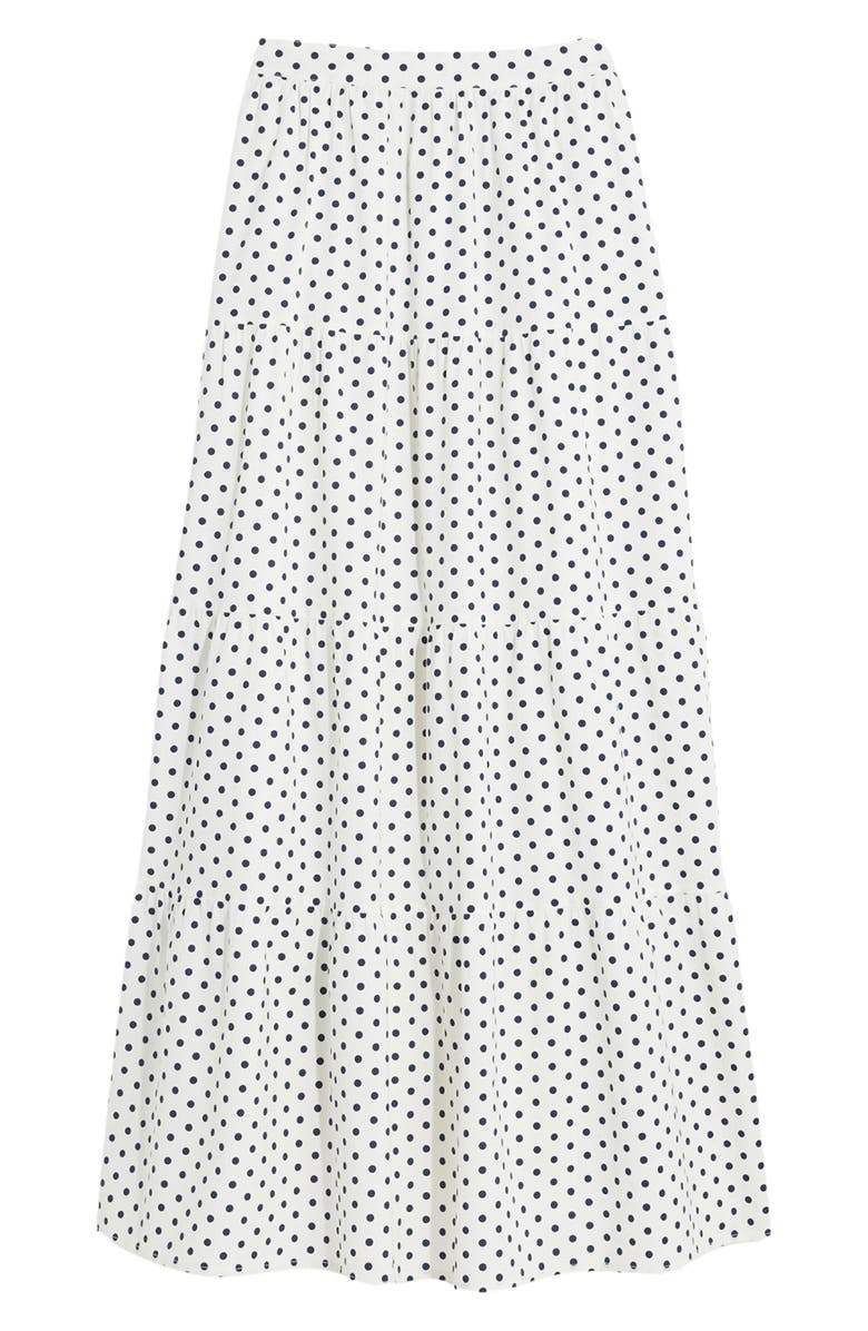 vineyard vines Poplin Tiered Maxi Skirt, Main, color,