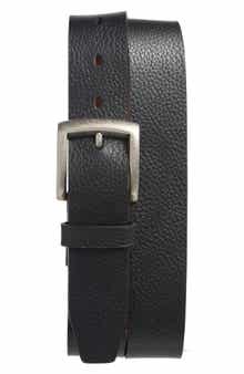Johnston & Murphy Pebbled Leather Belt