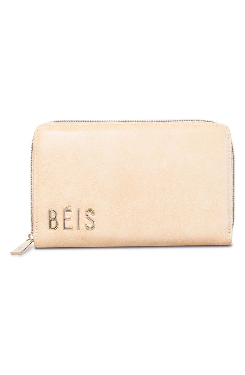 Béis The Travel Wallet, Alternate, color, Beige