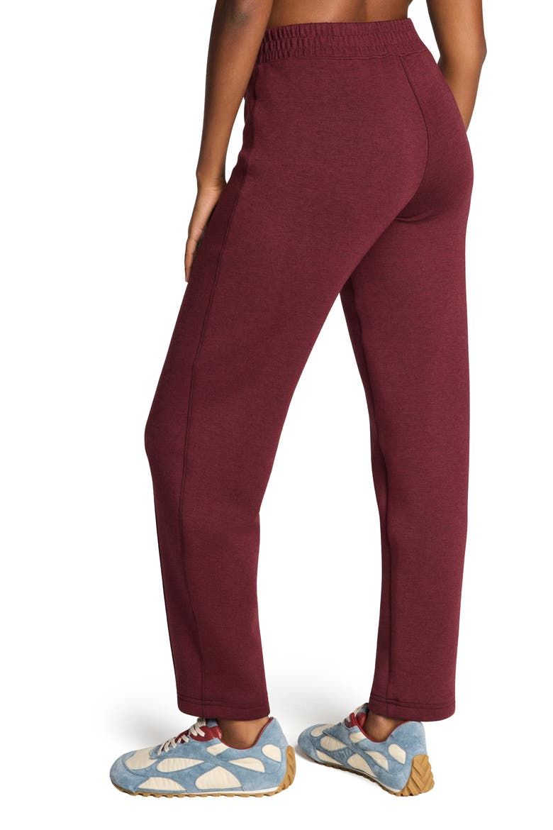 Brushed AirEssentials® Slim Straight Leg Pants, Alternate, color, CASSIS HEATHER