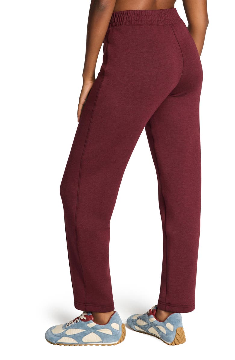 SPANX<sup>®</sup> Brushed AirEssentials<sup>®</sup> Slim Straight Leg Pants, Alternate, color, Cassis Heather