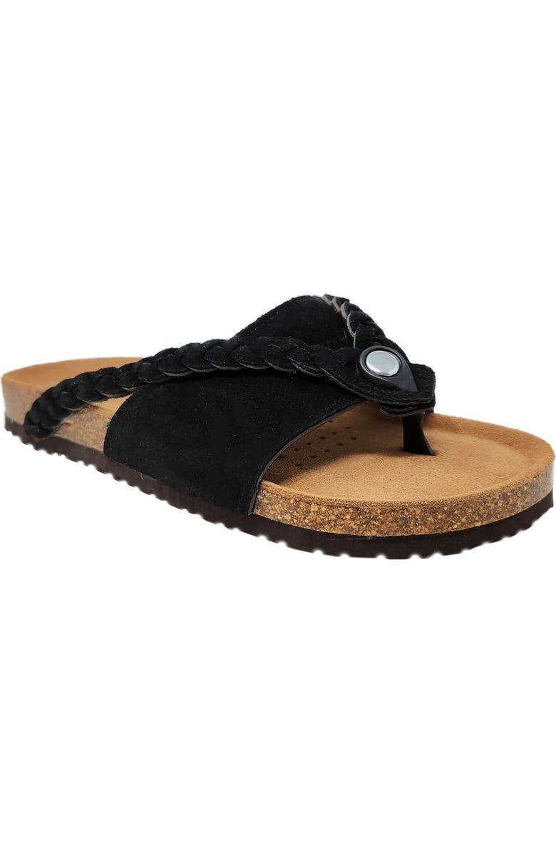 GAAHUU Braided Slide Sandal, Main, color, Black