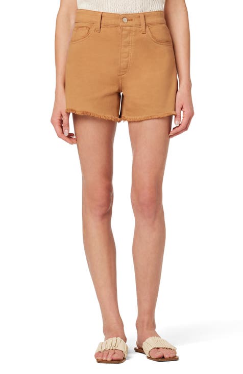 The Jessie Frayed High Waist Relaxed Denim Shorts