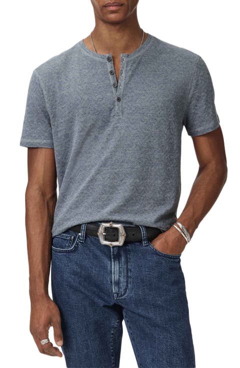 Elm Texture Short Sleeve Henley