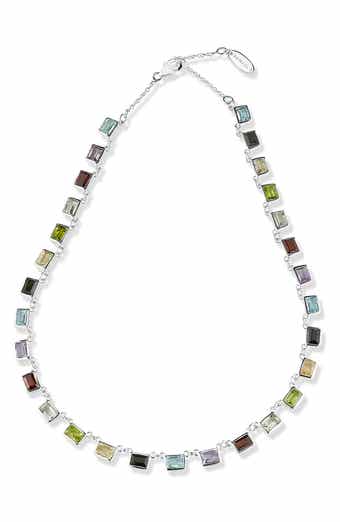 SAMUEL B. Semiprecious Stone Chain Necklace