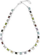 SAMUEL B. Semiprecious Stone Chain Necklace