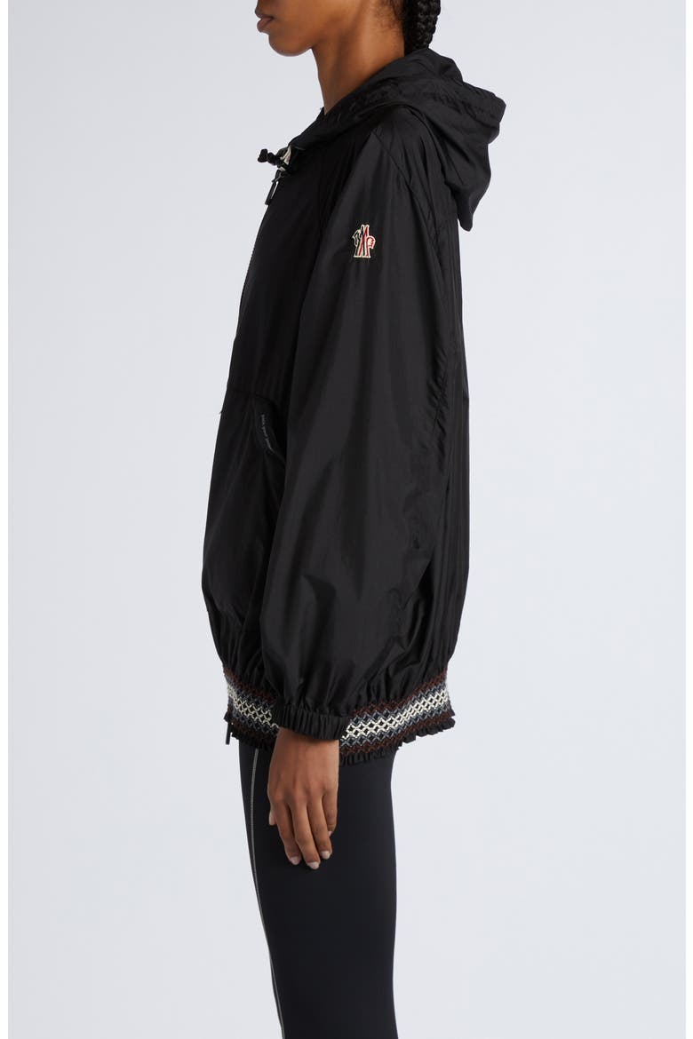 Samedans Packable Hooded Jacket, Alternate, color, BLACK