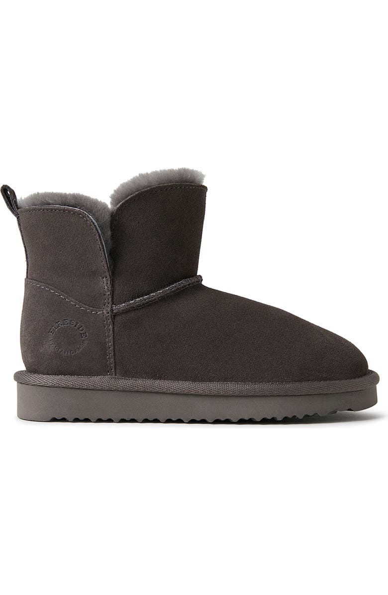 DEARFOAMS Kids' Fireside Bunbury Genuine Shearling Boot, Alternate, color, Grey