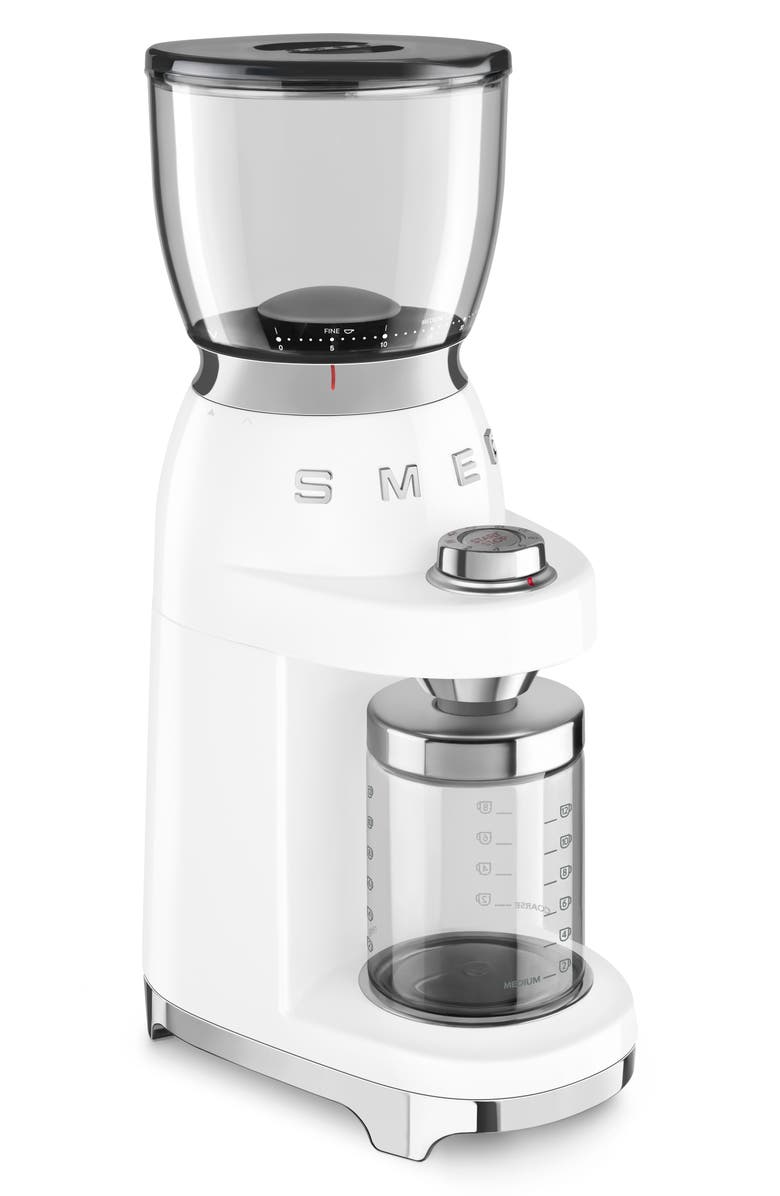 smeg '50s Retro Style Espresso Grinder, Alternate, color, White