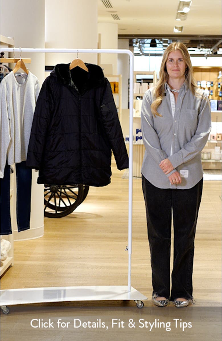 Bridget Reversible Faux Fur Hooded Jacket, sales video thumbnail