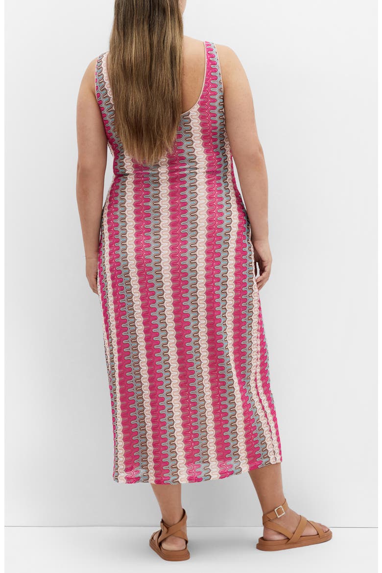 Leilani Stripe Midi Dress, Alternate, color, SUNSET STRIPE