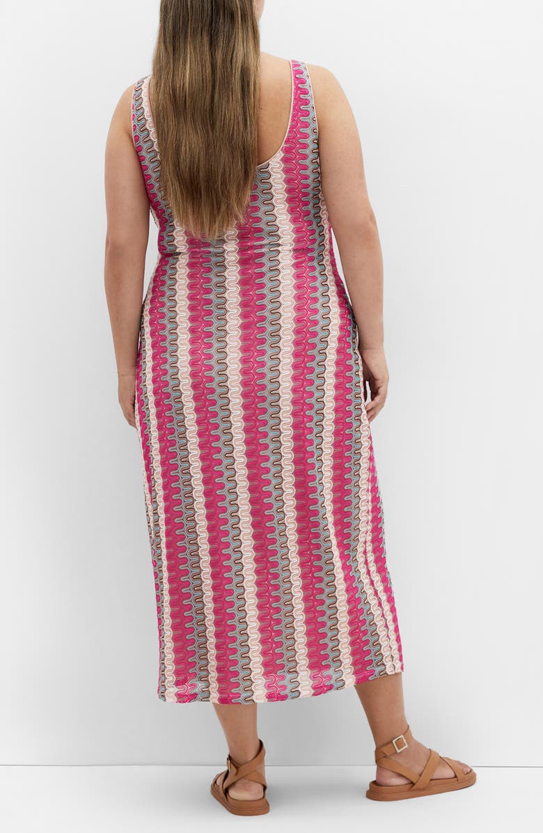 City Chic Leilani Stripe Midi Dress, Alternate, color, Sunset Stripe