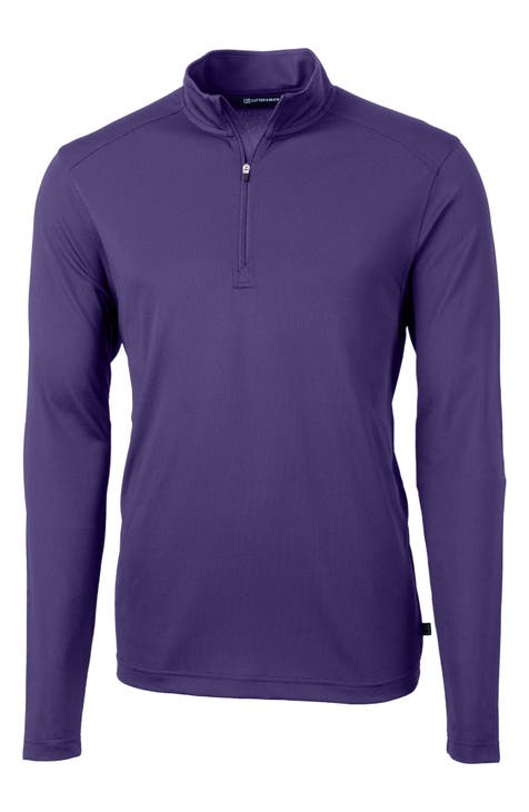 Purple quarter zip pullover hotsell