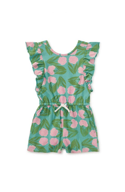 Flutter Sleeve Romper (Toddler, Little Kid, Big Kid)