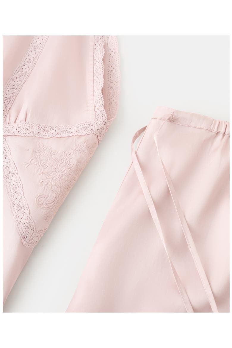 Embroidered Pajama Shirt, Alternate, color, PALE PINK