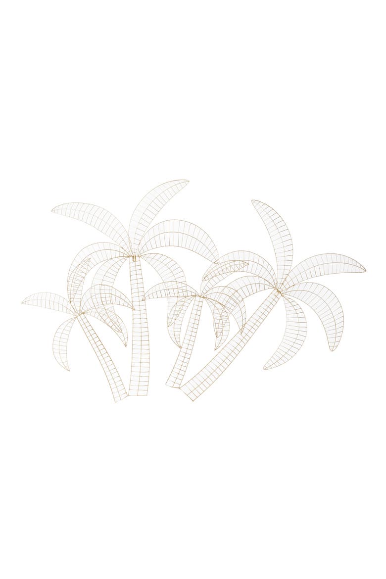 Goldtone Metal Glam Wall Decor, Main, color, GOLD
