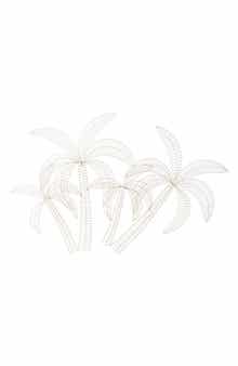 WILLOW ROW Goldtone Metal Glam Wall Decor