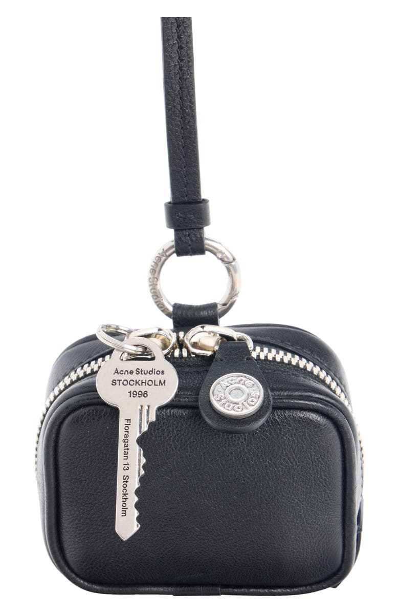 Acne Studios Camero Clip Earbuds Case, Alternate, color, Black