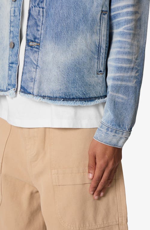 Mnml Sun Washed Frayed Denim Jacket