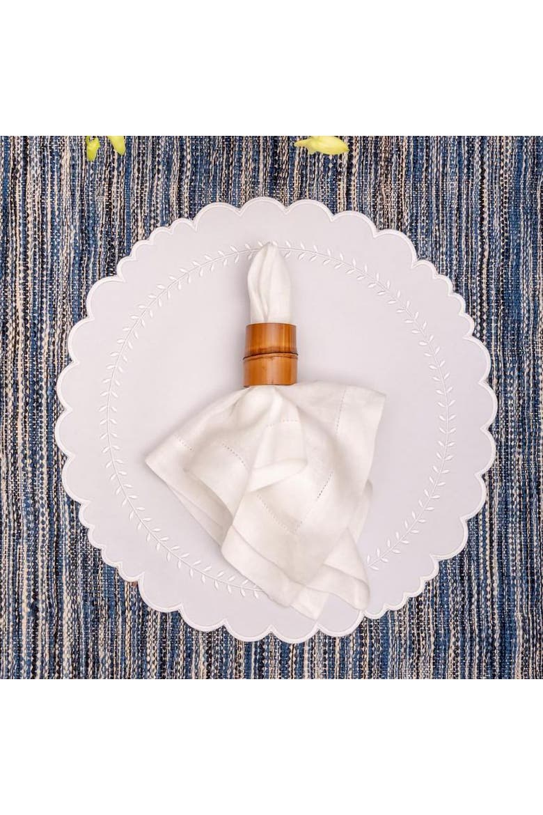 Wood Napkin Rings, Alternate, color, Yellow