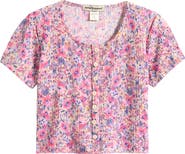 Cotton Emporium Kids' Floral Button-Up Shirt