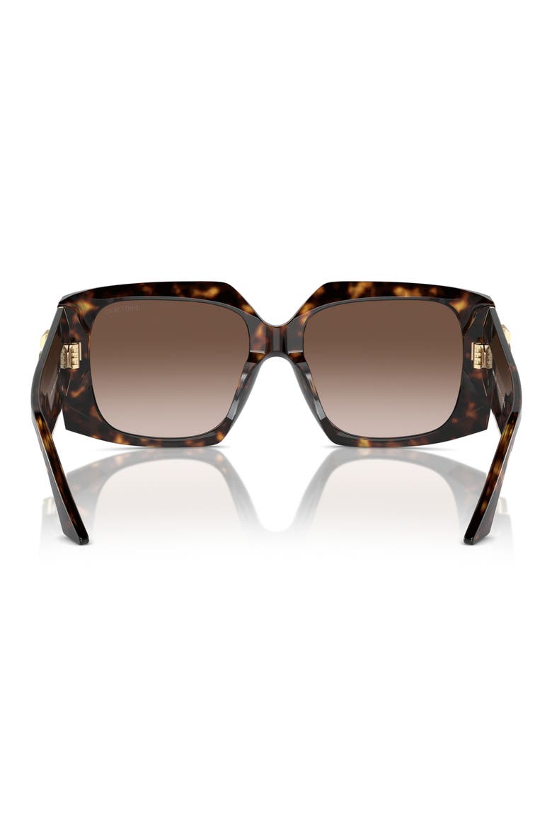 55mm Gradient Butterfly Sunglasses, Alternate, color, HAVANA / GRADIENT BROWN