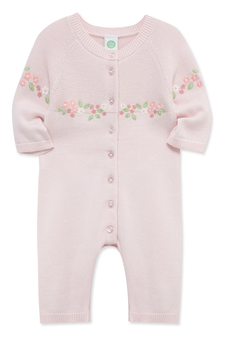Garland Sweater Romper, Alternate, color, PINK