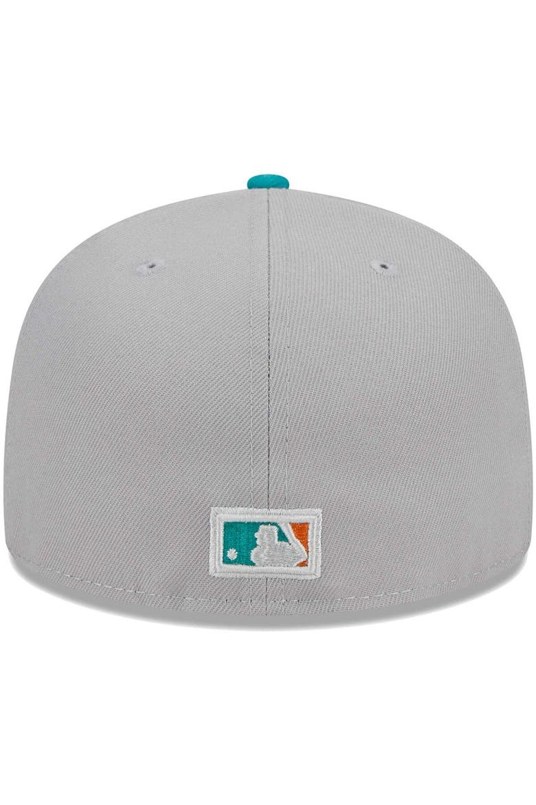 Men's New Era Gray/Teal California Angels Cooperstown Collection 59FIFTY Fitted Hat, Alternate, color, Gray